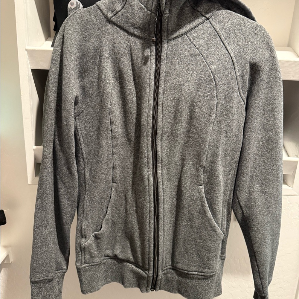 Lululemon Gray Scuba Hoodie Full Zip